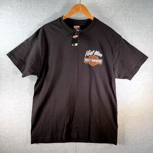 Harley-Davidson Motorcycles I Got Mine T-Shirt Men Large Black Crew Short Sleeve